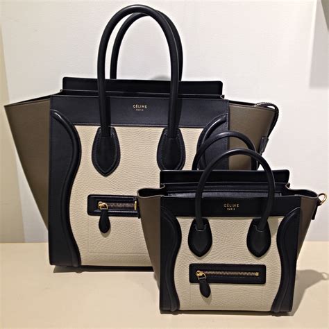 celine nano tote price|celine luggage tote sizes.